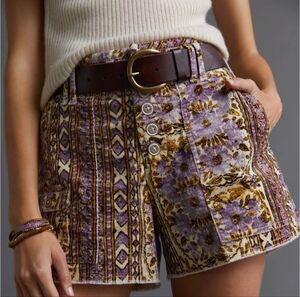 Anthropologie Floral Patterned Women's Shorts